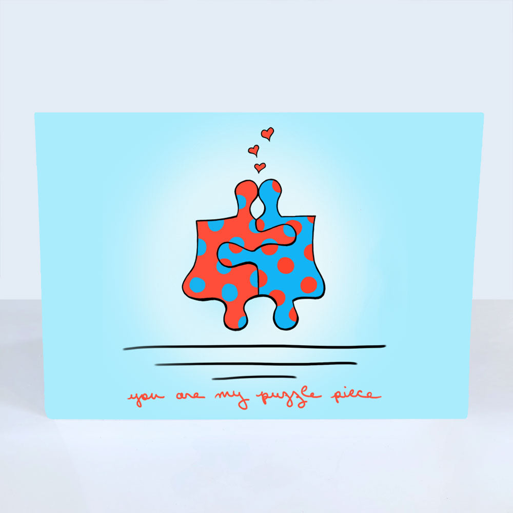 You Are My Puzzle Piece Greeting Card