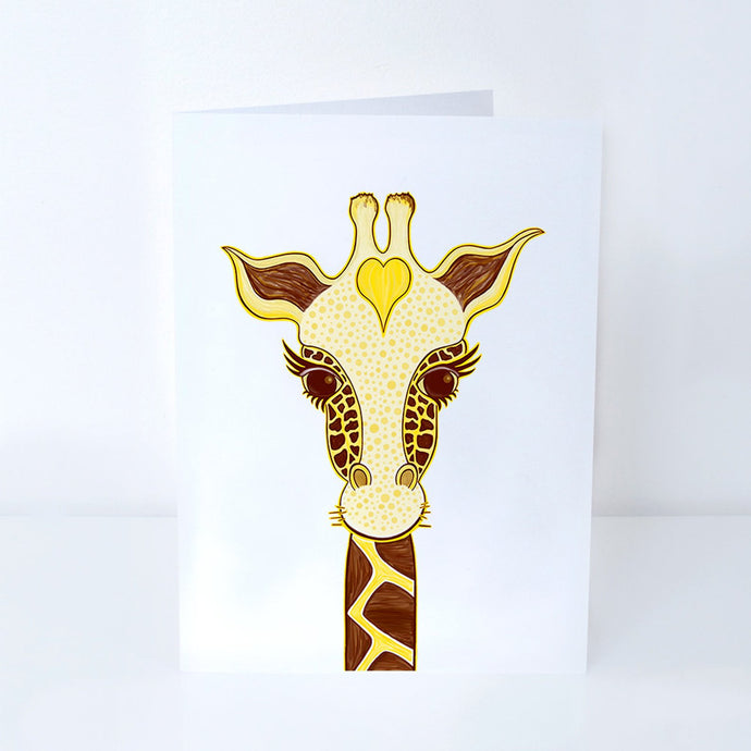 Love Giraffe Greeting Card